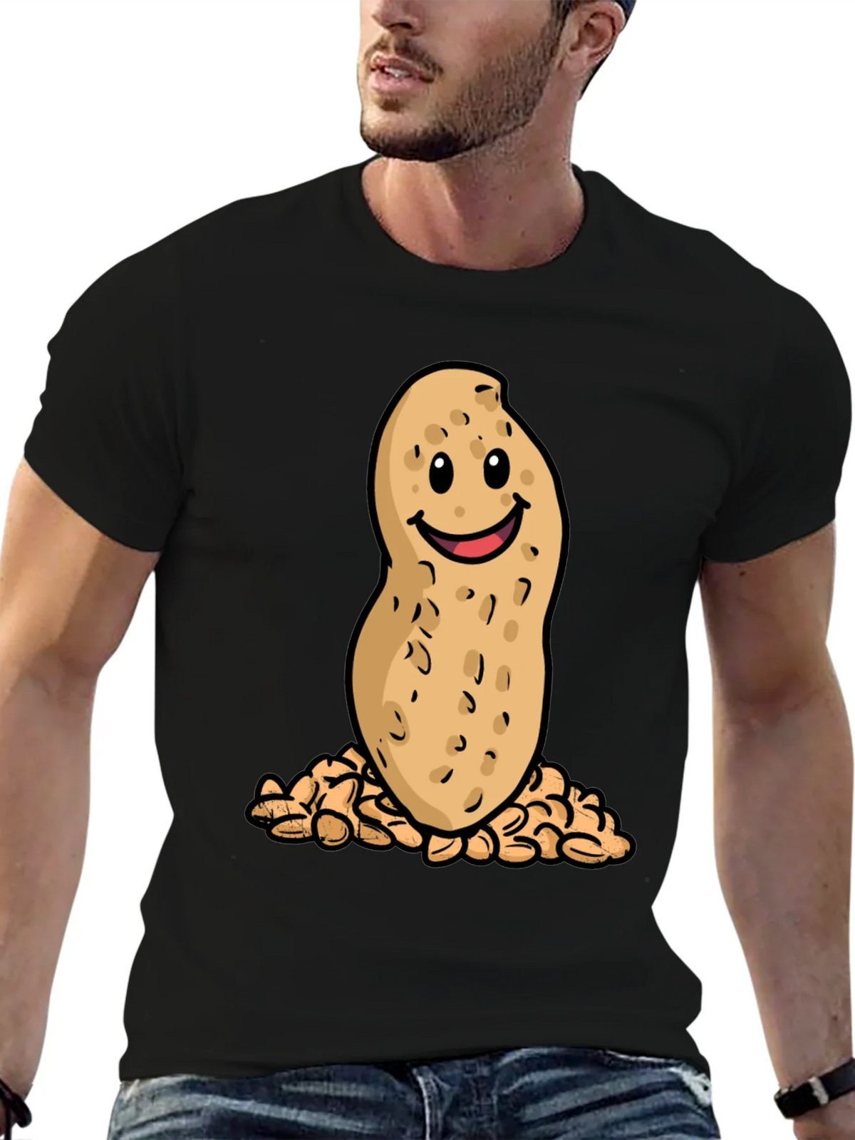 Funny Peanut Cartoon Graphic T-Shirt product image 6