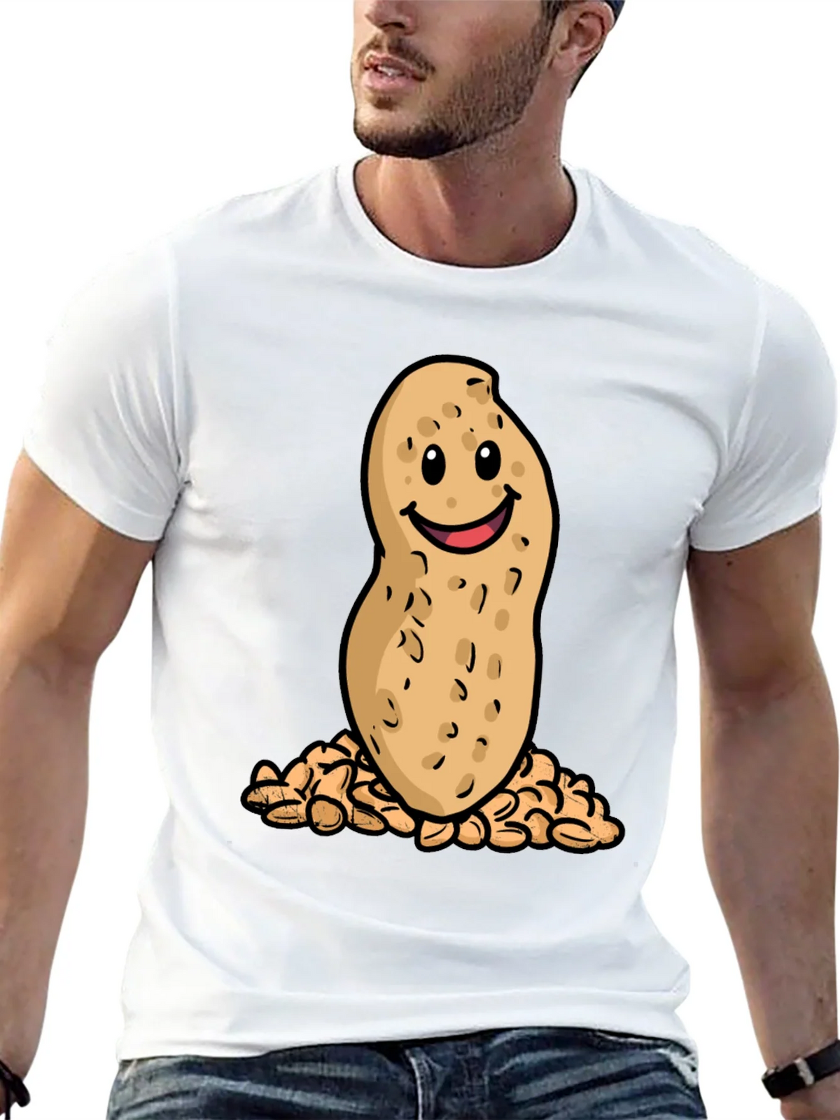 Funny Peanut Cartoon Graphic T-Shirt product image 11
