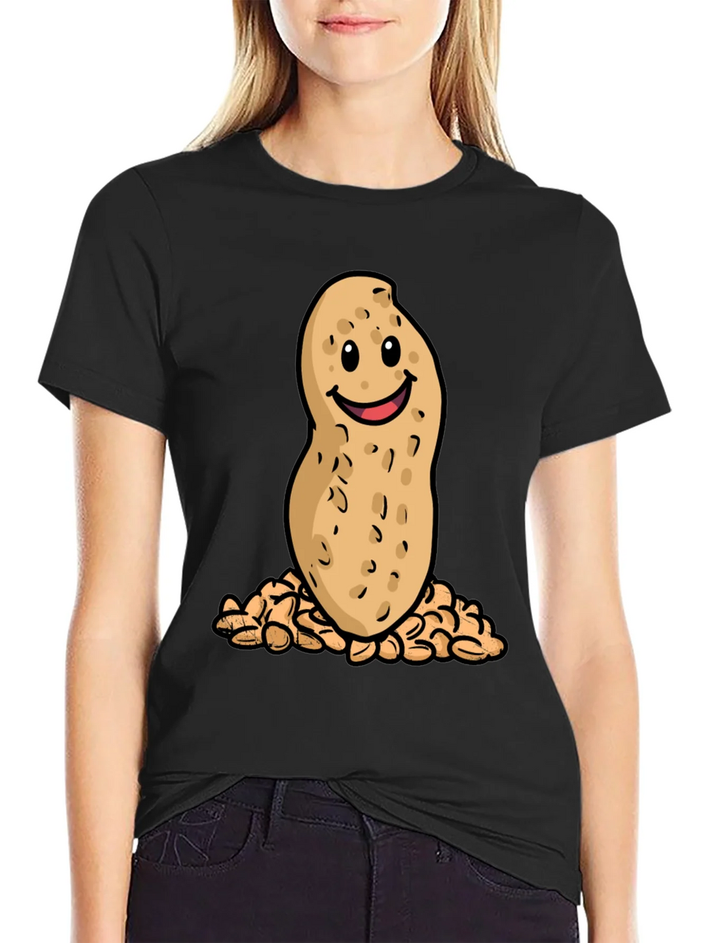 Funny Peanut Cartoon Graphic T-Shirt product image 2