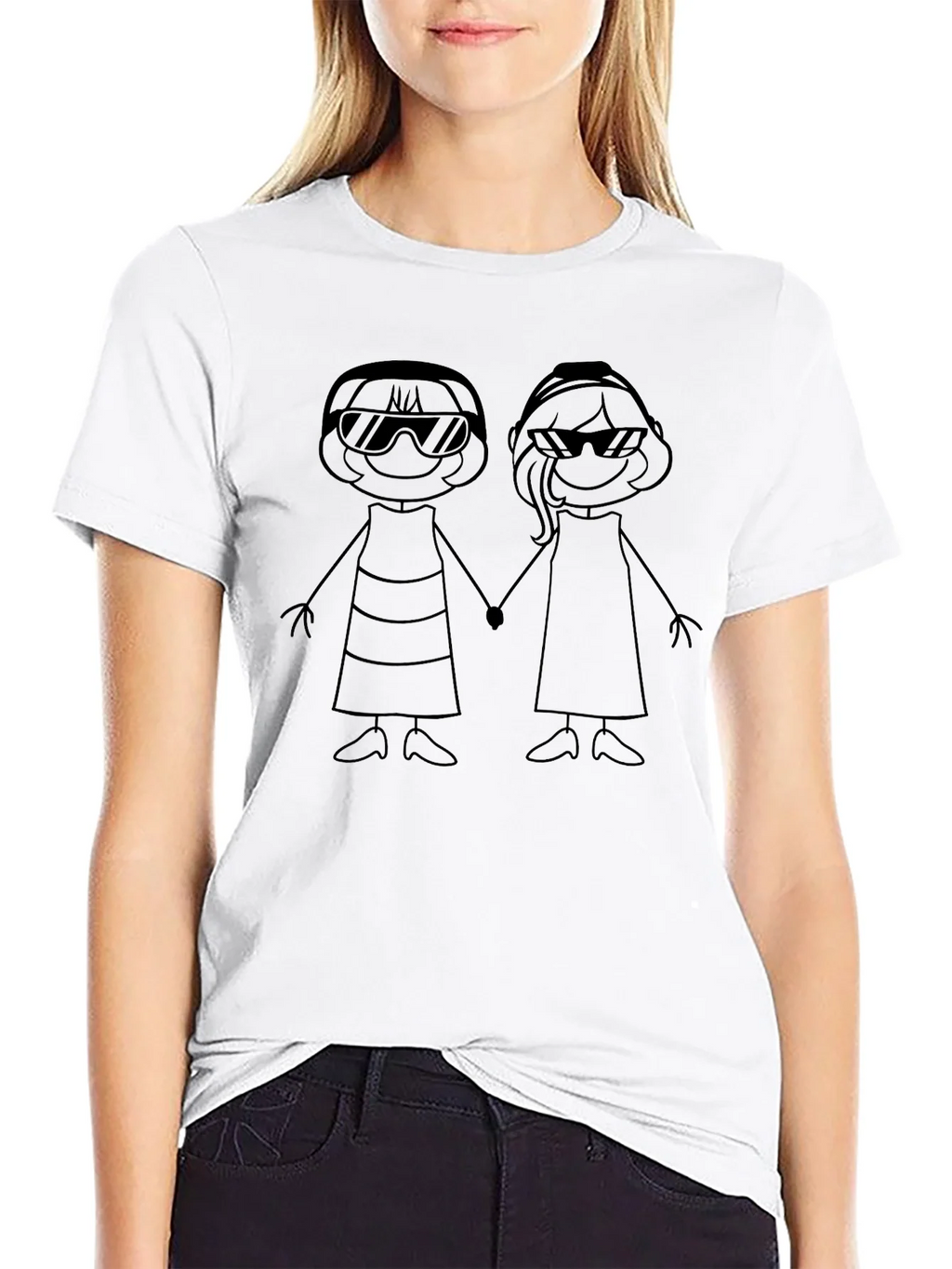 Stick Figure Best Friends Graphic Tee - Unisex product image 8