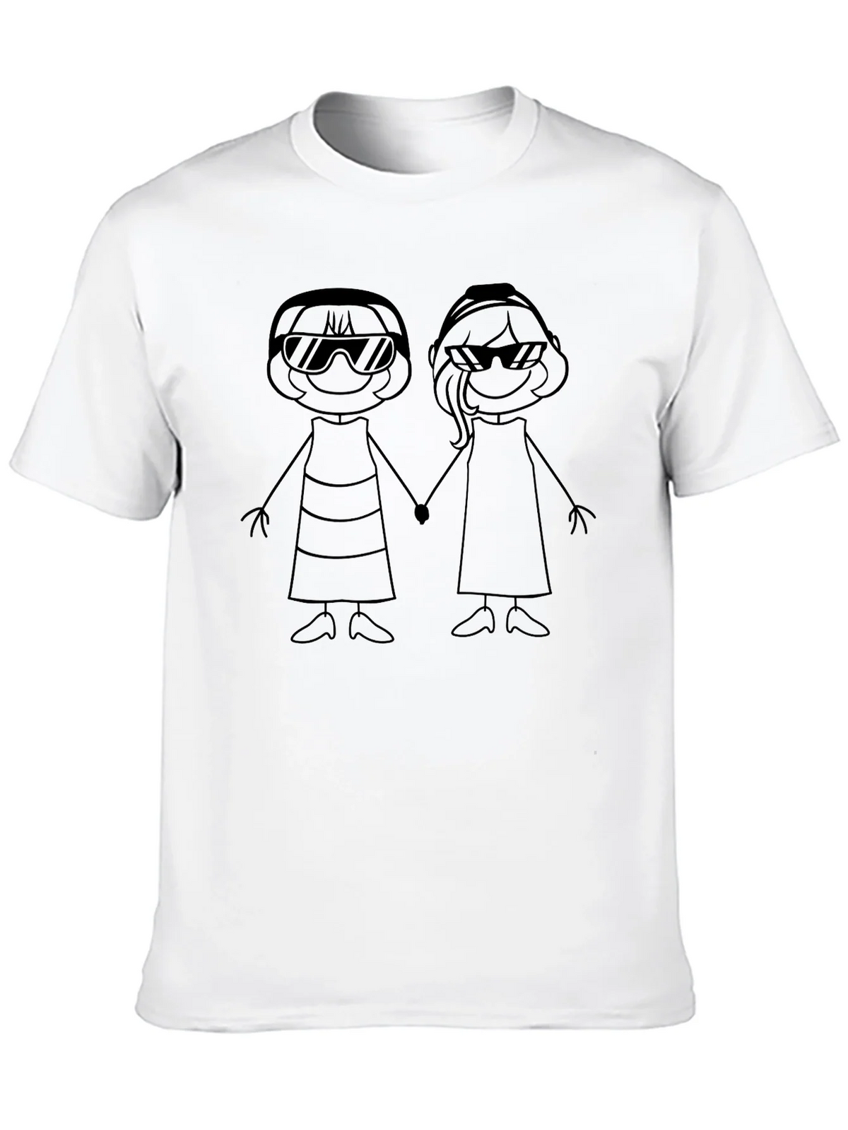 Stick Figure Best Friends Graphic Tee - Unisex product image 9