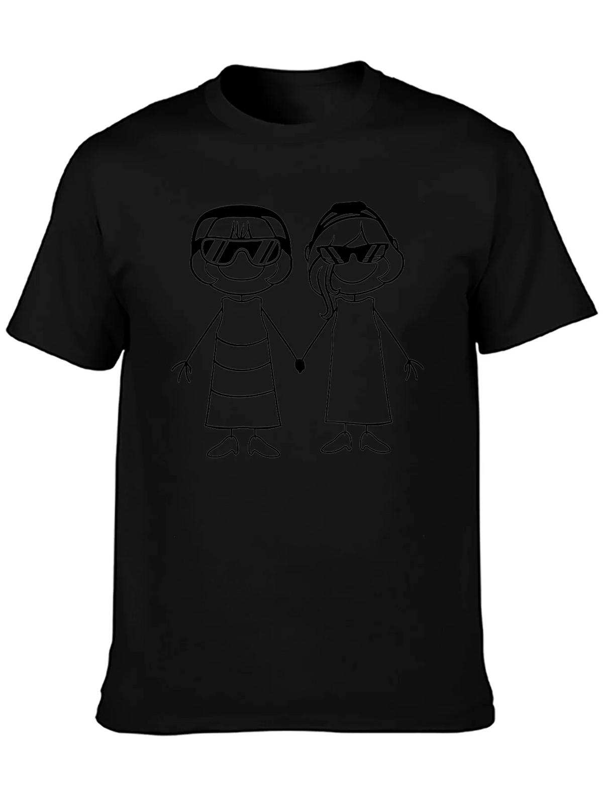 Stick Figure Best Friends Graphic Tee - Unisex product image 3