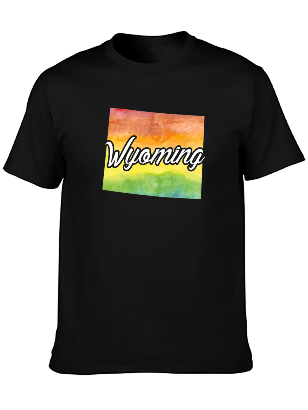 Wyoming Pride T-Shirt - Rainbow State Graphic Tee product image 3