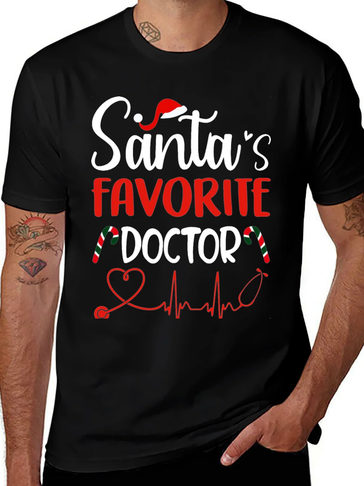 Santas Favorite Doctor T-Shirt product image 1