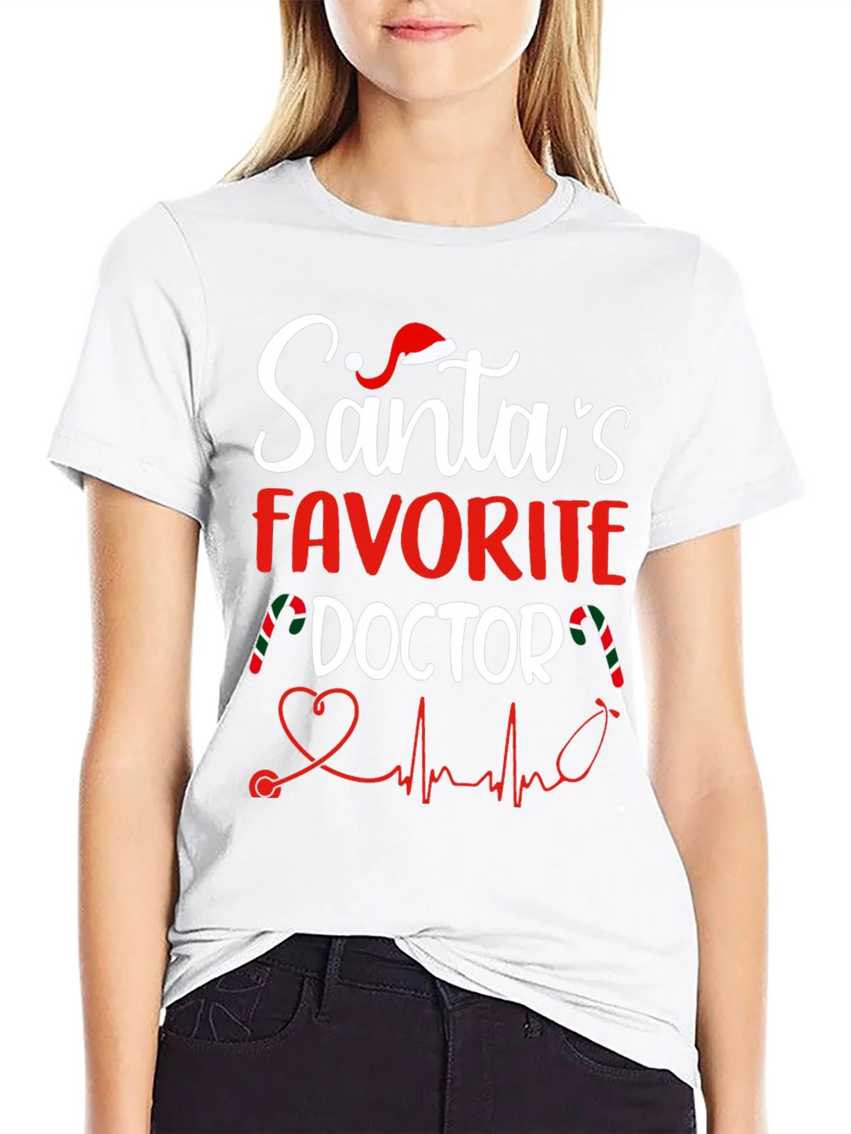 Santas Favorite Doctor T-Shirt product image 8