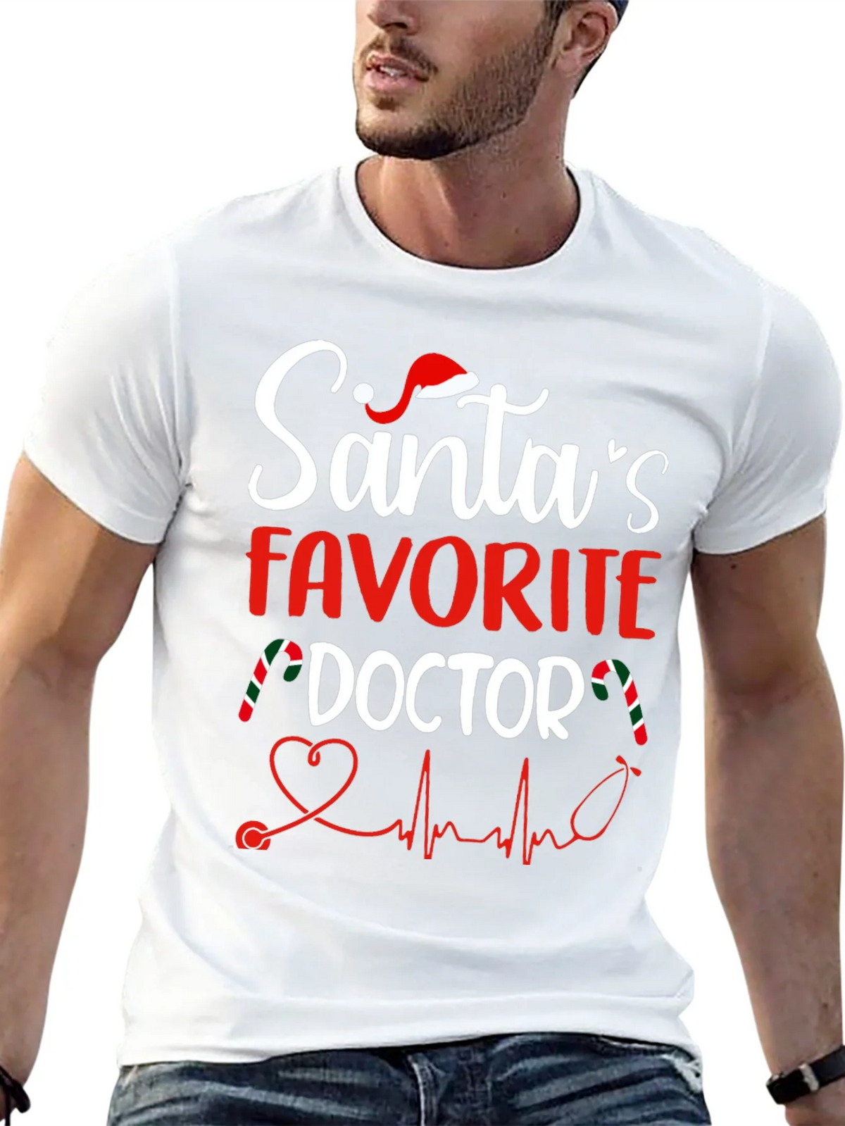 Santas Favorite Doctor T-Shirt product image 12
