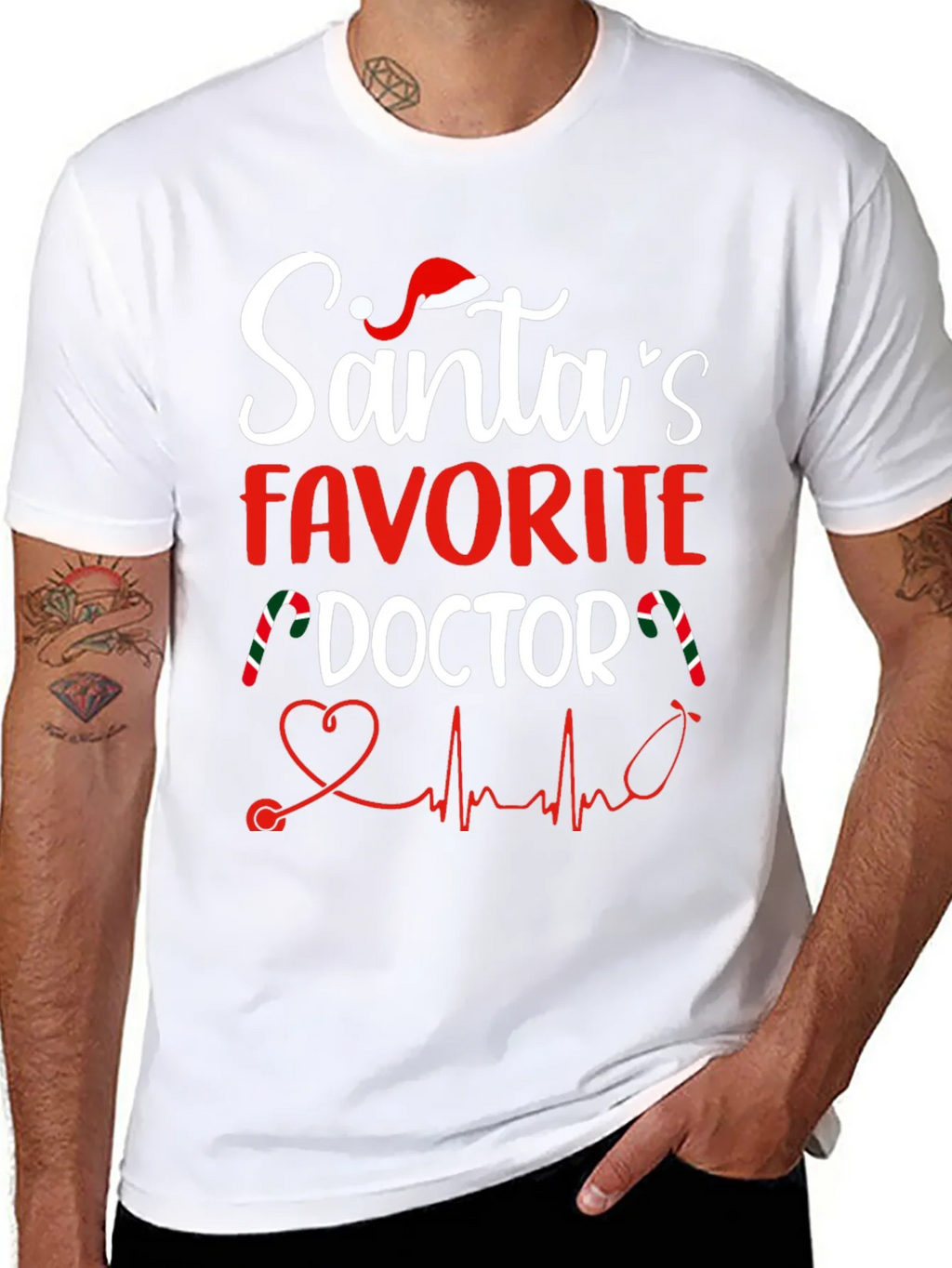 Santas Favorite Doctor T-Shirt product image 7