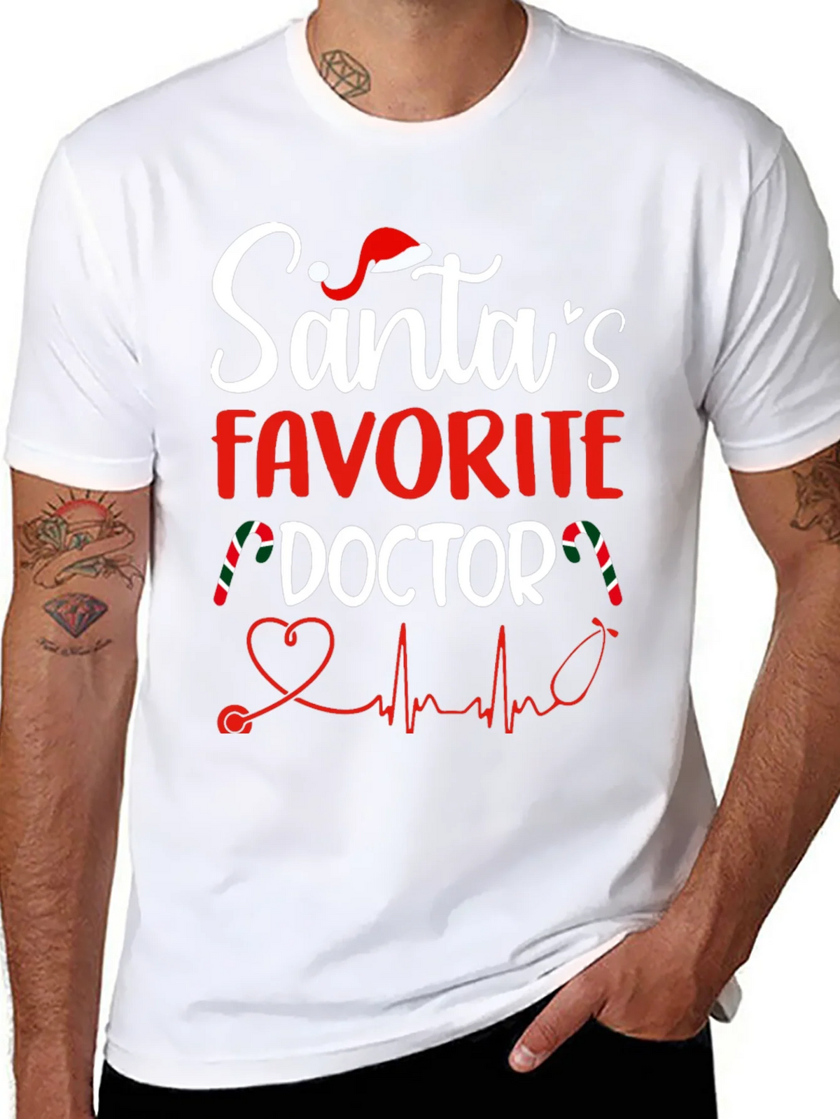 Santas Favorite Doctor T-Shirt product image 7