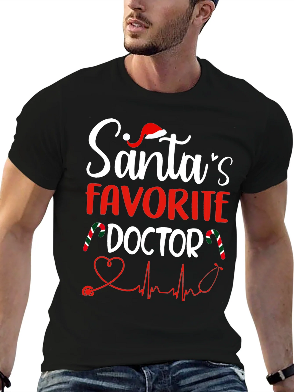 Santas Favorite Doctor T-Shirt product image 6