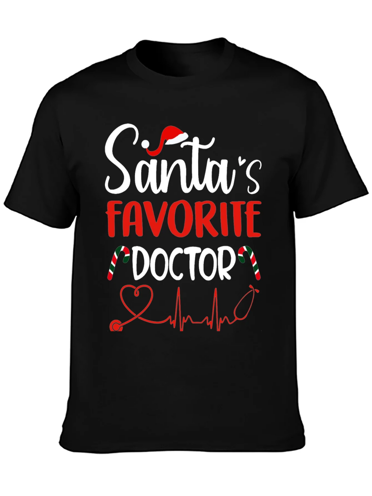 Santas Favorite Doctor T-Shirt product image 3