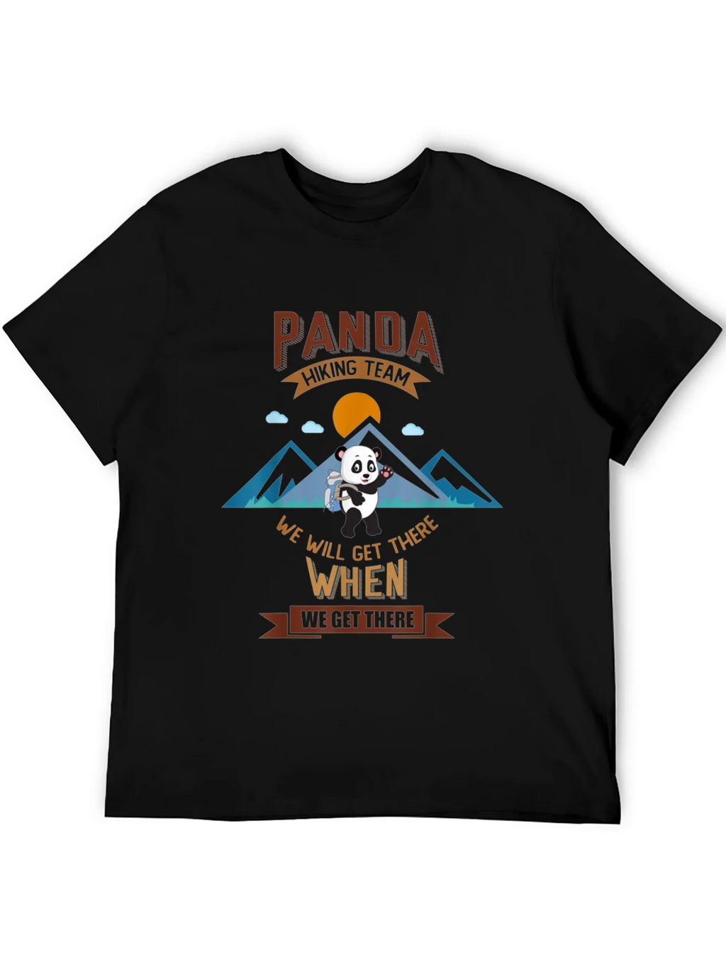 Panda Hiking Team Graphic T-Shirt product image 4