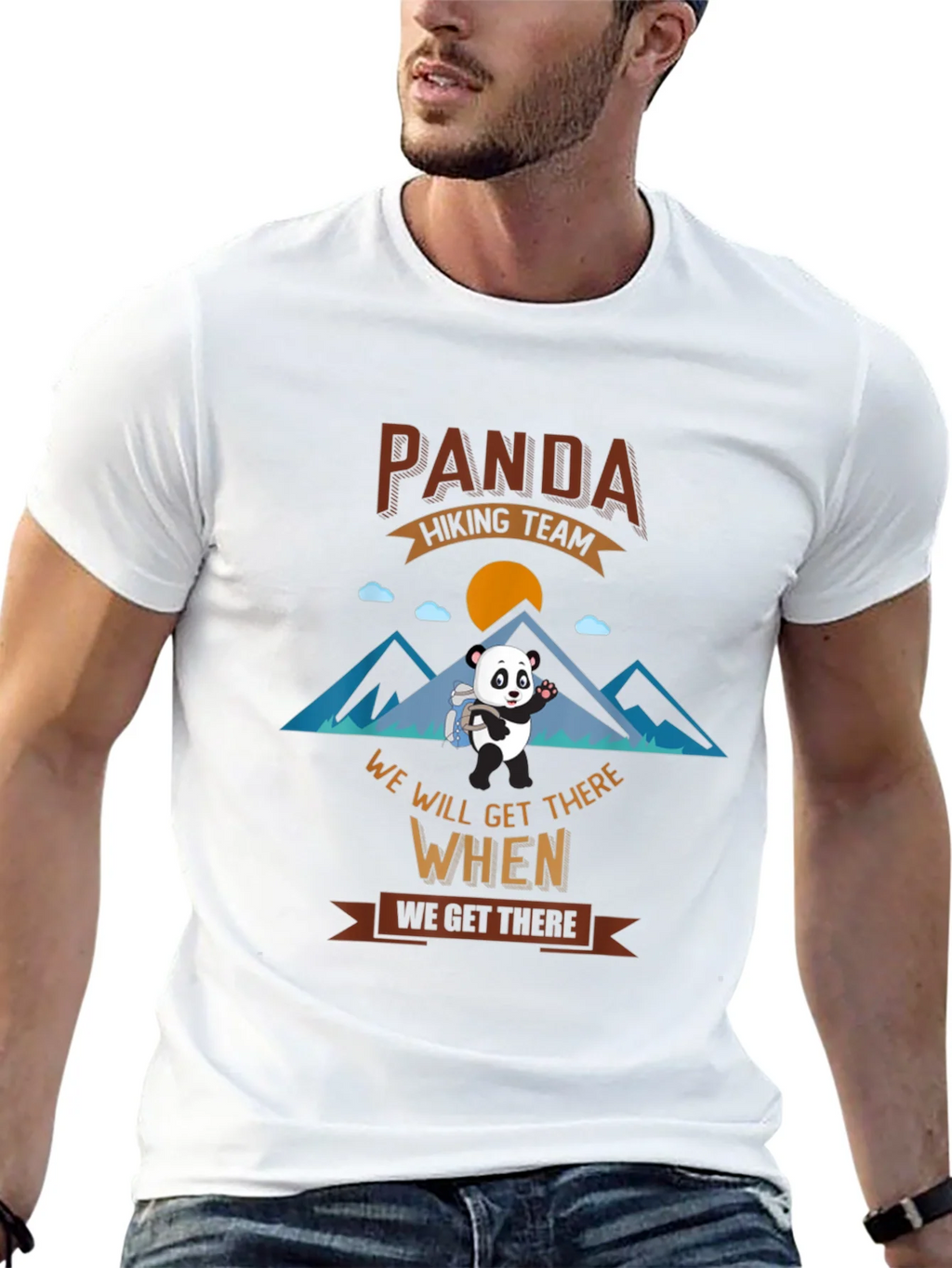 Panda Hiking Team Graphic T-Shirt product image 9