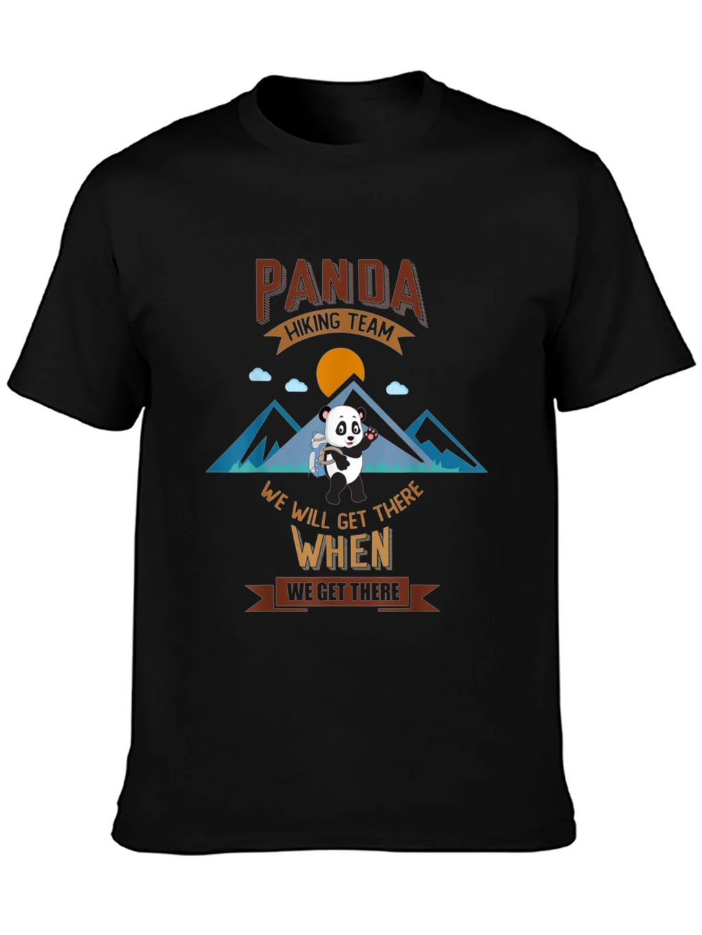Panda Hiking Team Graphic T-Shirt product image 2